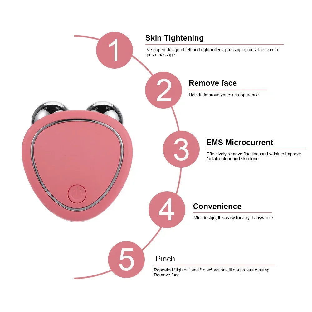 Electric Facial Lifting Roller EMS Massager