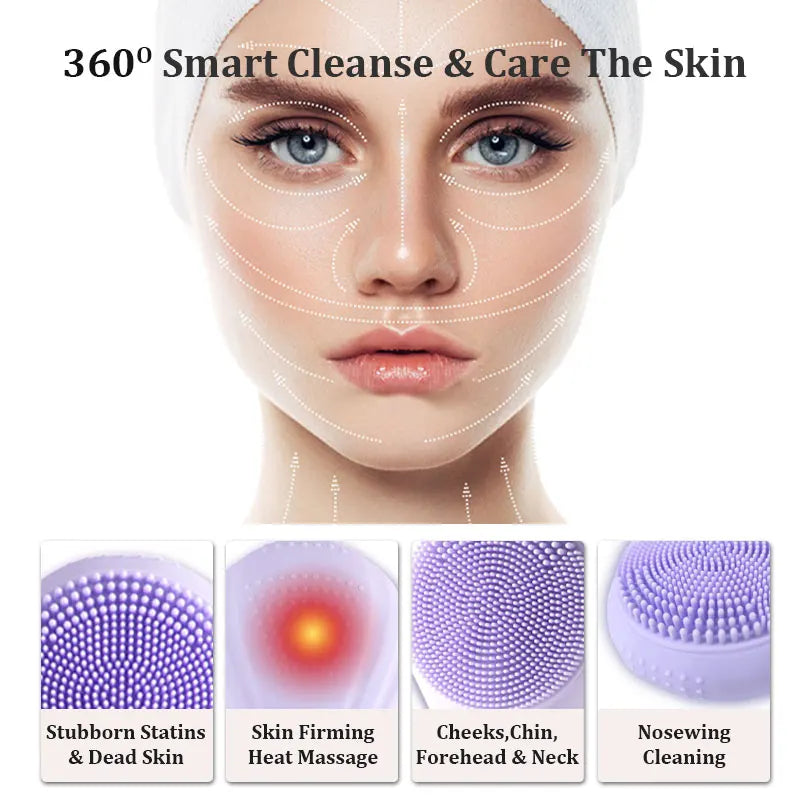 Sonic Waterproof Facial Cleansing Brush